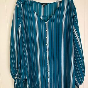 Sami & Jo teal green blouse